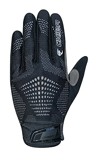Chiba Gel Performer XXL - Schwarz - Radsport-Handschuhe für Herren mit atmungsaktiver Oberhand und ergonomischen Gelpolstern für optimalen Komfort und Schutz bei langen Touren.