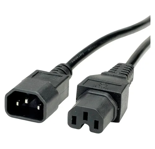 Value 19.99.1123 Kaltgeräte Anschlusskabel Schwarz 3.00m