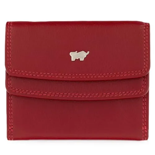 BRAUN BÜFFEL Damen Geldbörse Golf 2.0 - Elegantes Portemonnaie aus echtem Leder - Damen-Geldbörse mit doppeltem Überschlag, 4 Kartenfächern und sicherem Druckknopfverschluss. Ideal für stilbewusste Frauen, die Funktionalität und Design schätzen.