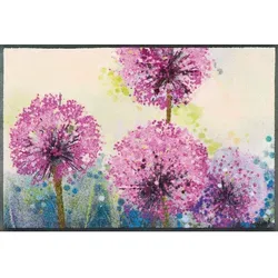 wash+dry Fußmatte Alium 50x75 cm in lila von wash+dry