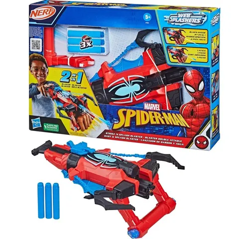 Marvel Spider-Man Strike N Splash - Nerf Schaumstoff-Blaster, spritzige Action für spannende Abenteuer und kreatives Spiel