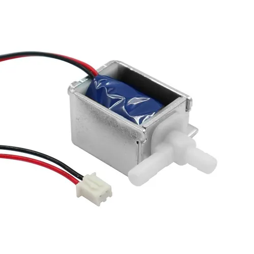 Produktbild 12V/DC Magnetventil, 3 Anschlüsse/2 Positionen, Schlauch-Ø 5mm, Luft/Wasser