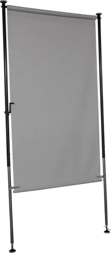 Angerer Sichtschutz Style beige - Breite 120 cm - Sichtschutz aus robustem Stahl, bietet eine einfache Montage ohne Bohren und Dübeln, ideal für Garten und Terrasse.