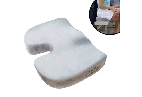 Best Direct® Backright® Sitzkissen - Ergonomisch & Schmerzreduzierend - Kissen für Stabilisierungstraining, ideal bei Hämorrhoiden. Das atmungsaktive Memory-Schaum-Design bietet Komfort und entlastet das Steißbein.