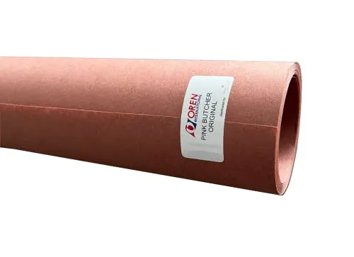 Oren Pink Butcher Paper BBQ Kraftpapier - 300m x 61cm - Das ORIGINAL Butcher Papier aus USA für perfekte Grillergebnisse - Saftiges Fleisch & Knusprige Kruste - Metzger Papier BBQ Zubehör (10m)