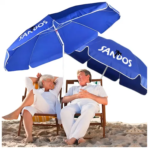 Klappbarer Garten-Strandschirm, doppelt faltbar, wasserdichte Hülle, XXL