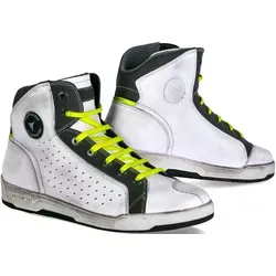 Stylmartin Sector Unisex Motorradschuhe - Weiß - 45 EU - Moderne Motorradschuhe mit Malleolus-Schutz und atmungsaktivem Futter, ideal für Zweiradfahrer, die Stil und Sicherheit schätzen.