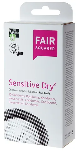 FAIR SQUARED Sensitive² Dry 10 St. - Medizinprodukt