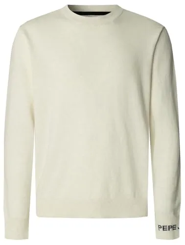 Pepe Jeans Herren Pullover Andre Crew Neck, Größe XL - Stilvoll und Komfortabel - Herren-Pullover mit klassischem Rundhalsausschnitt, dezenter Stickerei und ikonischem Logo. Ideal für kühle Tage, vielseitig kombinierbar und aus hochwertigen Materialien für Langlebigkeit.