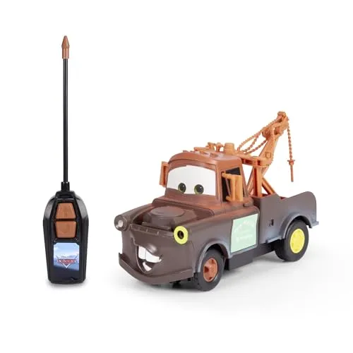 Jada RC Cars Mater 1:32 - Ferngesteuertes Spielzeugauto - Ferngesteuertes Spielzeugauto im Maßstab 1:32, ideal für Kinder und Sammler, mit detailgetreuer Nachbildung von Mater aus Cars.