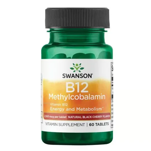 Vitamin B-12 Methylcobalamin 2500 mcg 60 Tabletten Swanson Health Products