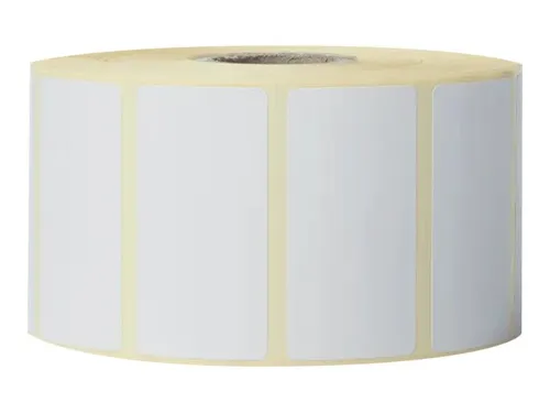 Brother BDE-1J026051-102 Druckeretikett - Selbstklebendes Druckeretikett in Weiß, ideal für professionelle Etikettierung mit 1900 Etiketten pro Rolle, kompatibel mit verschiedenen Brother Thermodruckern.