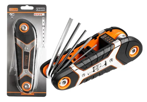 Mini Innensechskantschlüssel Winkeschlüssel Stiftschlüsselsel Set klappbar