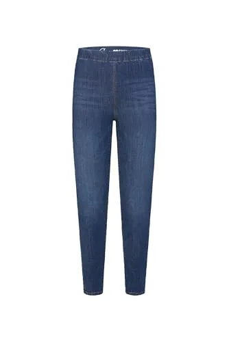 SOCCX Damen Jeggings PI:A Skinny Fit Blue Used 28 - Jeans mit elastischem Bund und normaler Leibhöhe, schmal geschnitten und extrem elastisch für optimalen Tragekomfort.