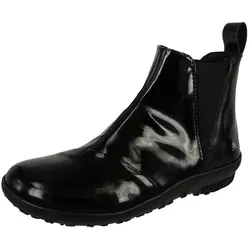 Art Stiefeletten 1428C Antibes Black-Black Lack - Schwarz - 38 - Elegante Stiefeletten im Schwarz-Look, Modell Antibes 1428C. Mit praktischer Schlupf-Öffnung und bequemer Gummisohle ideal für stilvolle Auftritte.