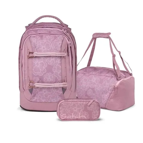 Satch Pack Schulrucksack Set 3tlg. (Magnolia Dream) inkl. Sporttasche