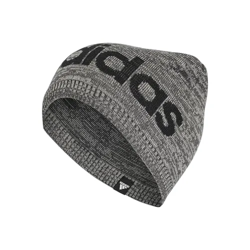 adidas Unisex Daily Light Beanie, Dark Grey Heather/Black, XS