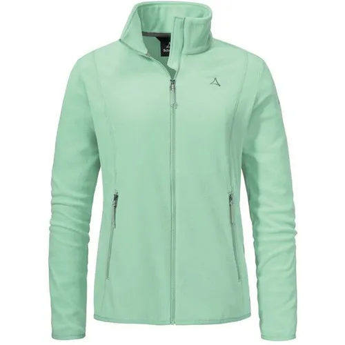 Schöffel Fleece Jk Style Ash Women grün (6205) 38 - Optimal für Wanderungen - Funktionsjacke für Damen, leicht und wärmend dank Tecnopile-Material, sorgt für hohen Feuchtigkeitstransport und schnelle Trocknung – ideal für Outdoor-Aktivitäten.