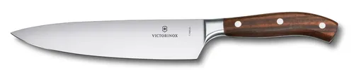 Victorinox GRAND MAITRE WOOD Kochmesser 20 cm - Hochwertiges Küchenmesser mit 20 cm Klingenlänge, ergonomischem Holzgriff und lebenslanger Herstellergarantie aus der Schweiz – perfekt für präzises Schneiden in der Küche.