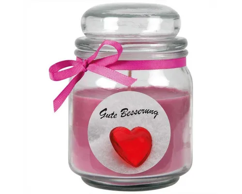 HS Candle Duftkerze (1-tlg), Kerze im Bonbonglas, Motivkerze mit ca. 110 Std. Brenndauer