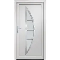 vidaXL Haustür Weiß 98x190 cm PVC von vidaXL