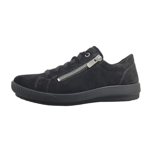 Legero Damen Tanaro Sneaker, Schwarz 0000, 36 EU - Damen-Sneaker mit herausnehmbarer Ledereinlegesohle, recyceltem Futter und Komfortweite 