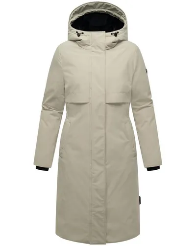Stylischer Navahoo Wintermantel Eismelodie 14 Parka grau XXL - Funktionsjacke für kalte Tage, wasser- und windabweisend mit wärmender Kapuze und modischem Design, ideal für den Winter.