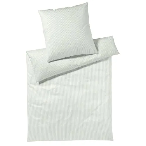 elegante Mako Jersey Bettwäsche Plaisir hellgrün 1 Bettbezug 155 x 200 cm + 1 Kissenbezug 80 x 80 cm