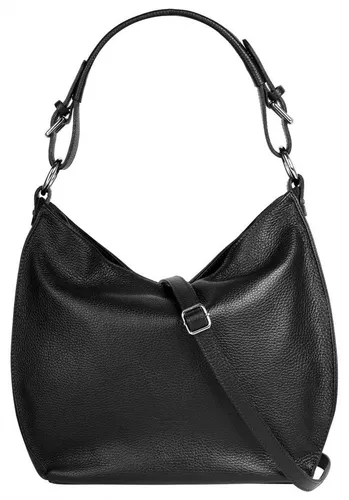 Samantha Look Shopper Damen Leder schwarz, ONE SIZE - Elegante Handtasche aus Leder mit geräumigem Hauptfach und praktischen Innentaschen. Ideal für den Alltag, bietet Platz für alles Wichtige und hat ein sicheres Smartphonefach.