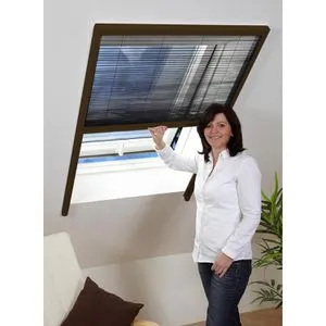 Insektenschutz Dachfenster Plissee 160x180cm braun