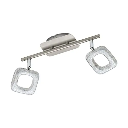 EGLO Spot, Stahl, Integriert, Weiß/nickel-matt, 46 x 7.5 x 18.5 cm, 97002