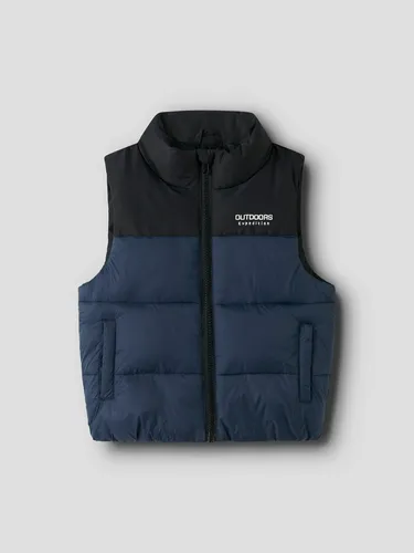 Name It NMMMOLE VEST PB - Leichte Steppweste für Kinder - Funktionsjacke in Dunkelblau, wattiert und schnell trocknend, ideal für Outdoor-Aktivitäten und Freizeit. Perfekt für aktive Kinder!