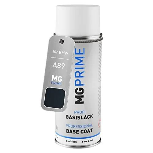 MG PRIME Autolack Spraydose für BMW A89 Imperialblau Brillanteffekt/Imperial Blue Metallic Basislack Sprühdose 400ml