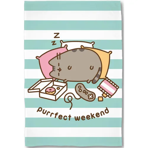 Pusheen Purrfect Weekend Decke 160x200 cm - Bettüberwürfe & Tagesdecken, kuschelige Tagesdecke aus 100% Polyester, ÖKOTEX STANDARD 100 zertifiziert, ideal für Kinderzimmer und gemütliche Wochenenden.