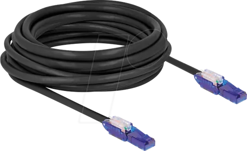 Delock RJ45 Netzwerkkabel Cat.6 UTP mit 180° Steckern - Netzwerkkabel Cat.6 UTP mit 180° winkelbaren Steckern, ideal für platzsparende Verbindungen und hohe Übertragungsraten.