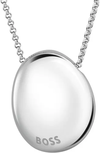 BOSS Kette mit Anhänger NUGGET, 1580712, 1580716 in silber von BOSS