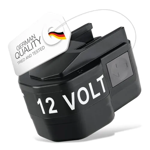 CELLONIC Akku für AEG BDSE 12 T, SB2E 12 T – 12V 3Ah NiMH Werkzeugakku - Werkzeugakkus mit hoher Kapazität für lange Akkulaufzeit und reduzierte Selbstentladung. Ideal für langlebige Energieversorgung Ihrer Werkzeuge.