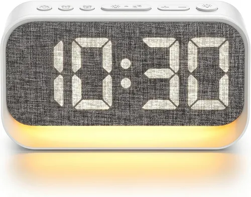 Digitaler Wecker, LED Alarm Clock mit Licht, Digitaluhr für
