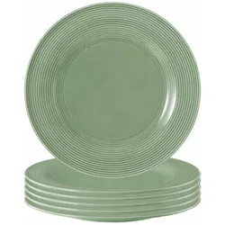 Seltmann Weiden Beat Color Glaze Speiseteller 6er Set in grün von Seltmann Weiden