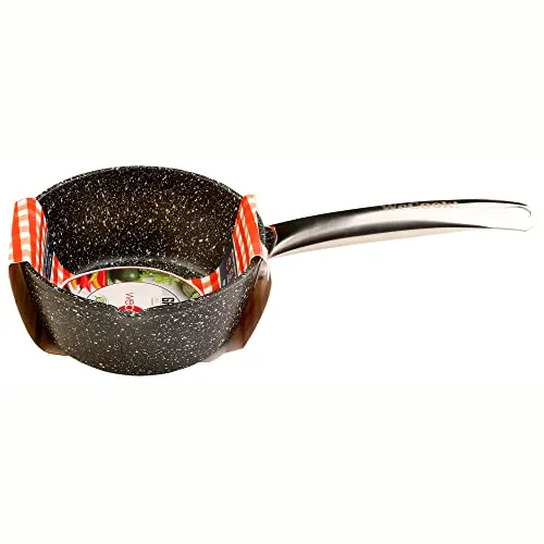 WECOOK! Granite Induktions-Kochtopf, 16 cm, geschmiedetes Aluminium, langlebige Antihaftbeschichtung