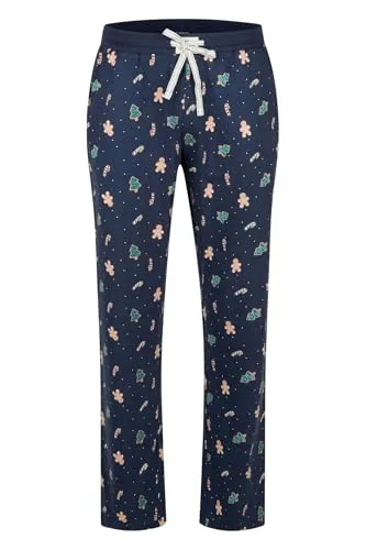 Happy Shorts Herren Schlafanzughose Homewear Xmas Navy Weihnachtsprint, Farbe:Navy Print, Grösse:XL