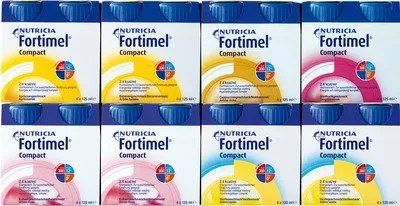 Fortimel Compact 2.4 Mischkarton Flüssigkeit 4000 ml - Arzneimittel zur gezielten Ernährung, hochkalorisch und ideal für Patienten mit erhöhtem Nährstoffbedarf.