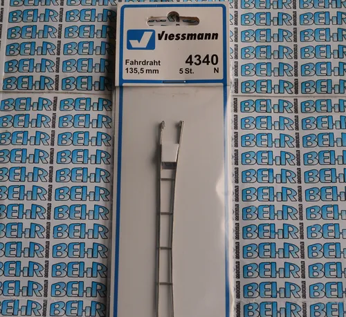 Viessmann N 4340 Oberleitung Fahrdraht 135,5 mm / 5 Stück