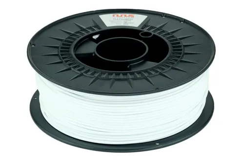 NuNus PLA Filament 1kg - Weiß 1,75mm für 3D Drucker - Filament-3D-Druckmaterialien mit umweltfreundlichem Polylactide, ideal für präzise und detailreiche Drucke.