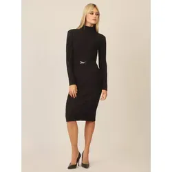 Apart Midikleid mit Gürtel schwarz 40