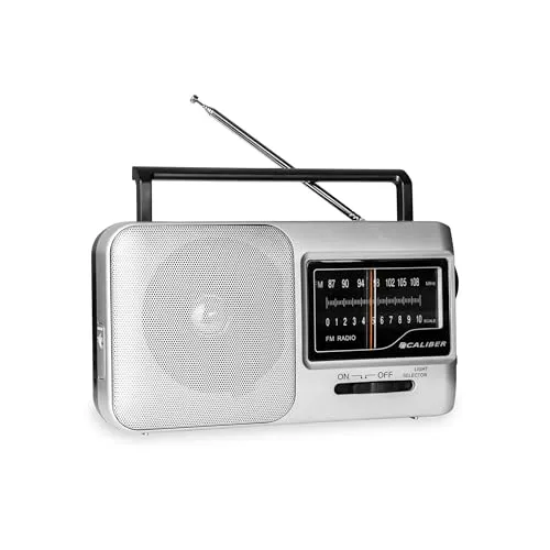 Caliber Retro Radio FM – Tragbares Vintage Radio mit Kopfhöreranschluss