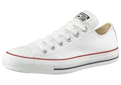 CONVERSE Chuck Taylor All Star Basic Leather Ox Sneaker - Sportlicher Sneaker aus robustem Leder mit rutschfester Gummisohle, ideal für Skater und Alltagsabenteuer. Fällt groß aus, bitte eine Größe kleiner bestellen.