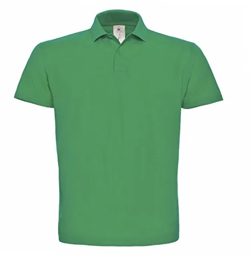 B&C: Piqué Polo Shirt ID.001 PUI10, Größe:4XL;Farbe:Kelly Green