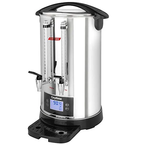Caytime Teemaschine D20 - Digitaler Teeautomat 20L - Teekocher mit 20L Kapazität, Aufheiz- und Warmhaltefunktion, ideal für große Veranstaltungen. Doppelwandige Isolierung hält Getränke länger warm.