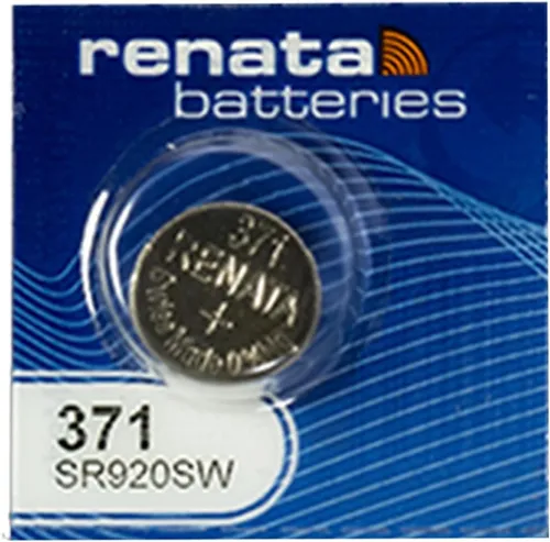 Renata 371 Uhrenbatterie 1er 1.55V - Batterien: Hochwertige Silberoxid-Batterie aus der Schweiz, ideal für Uhren und langlebige Leistung
